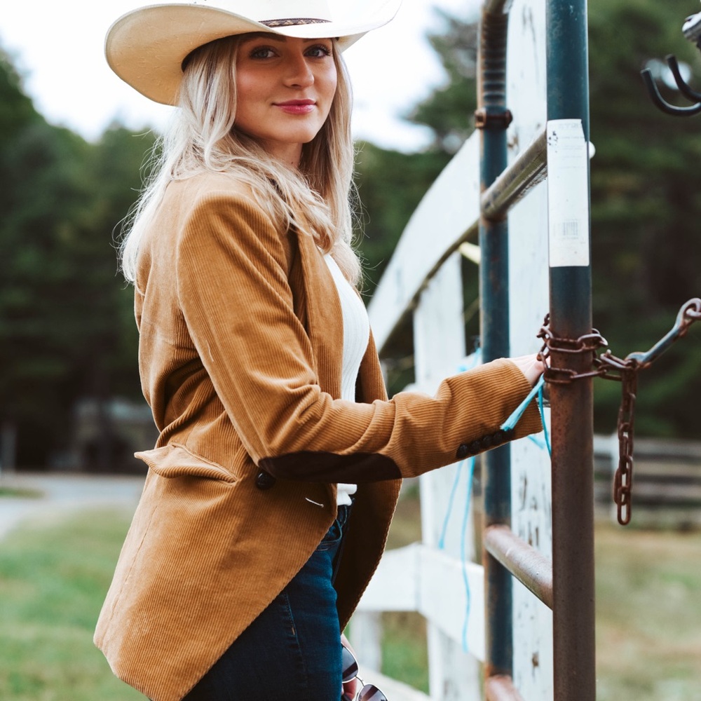 Veronica Beard Brown Corduroy Blazer